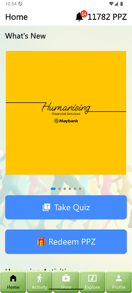 PaPaZao home screen